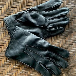 Mens Leather Coach Gloves